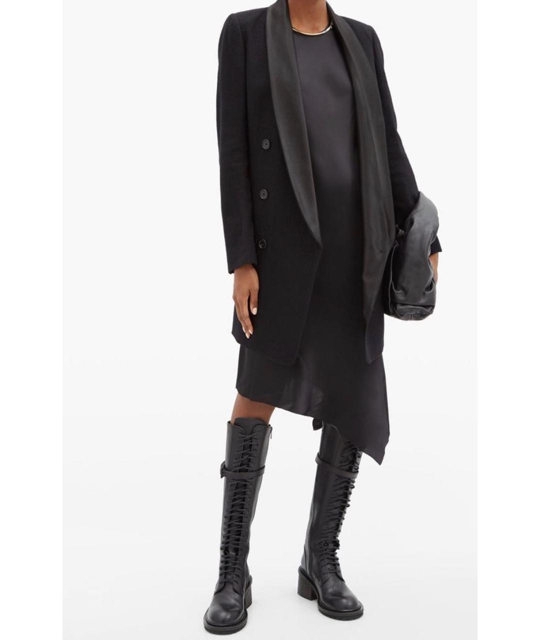 ANN DEMEULEMEESTER Черные кожаные сапоги, фото 5