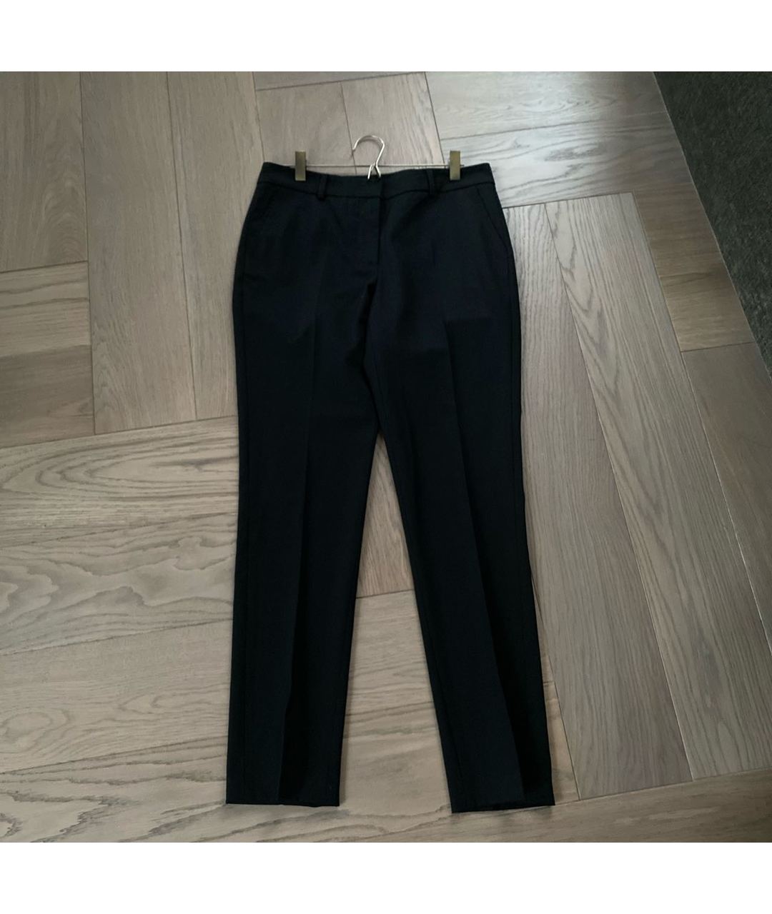 LA PERLA Черные полиамидовые прямые брюки, фото 4