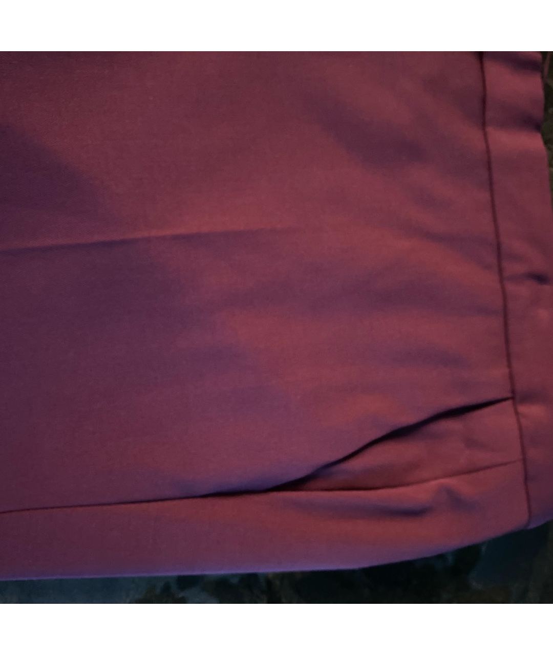 SALVATORE FERRAGAMO Бордовые шерстяные прямые брюки, фото 4