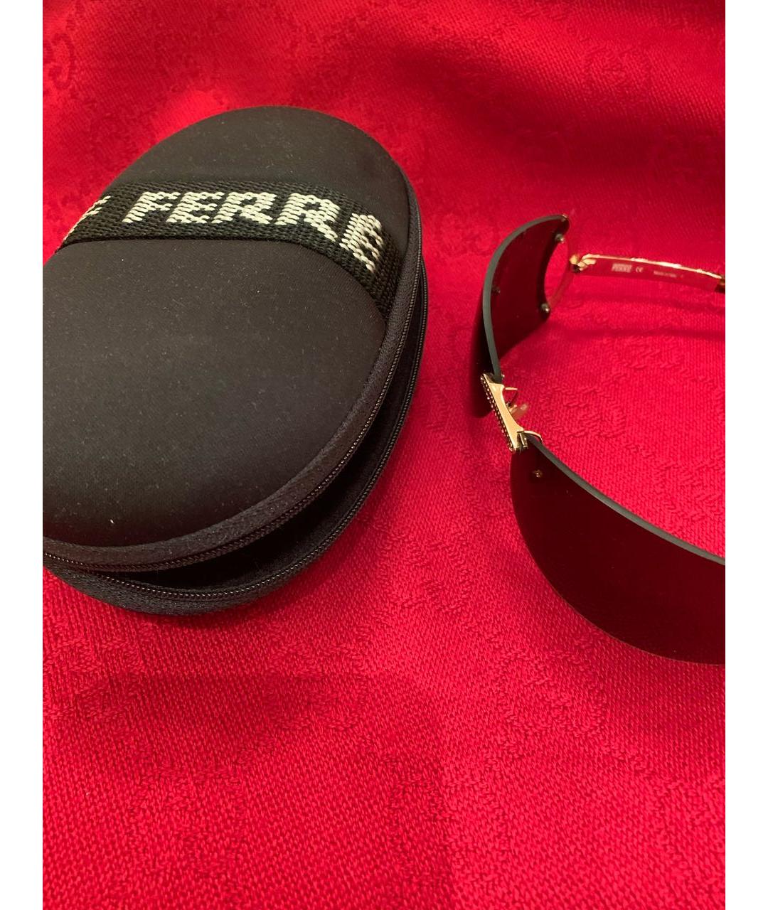 GIANFRANCO FERRE VINTAGE Коричневые металлические солнцезащитные очки, фото 4