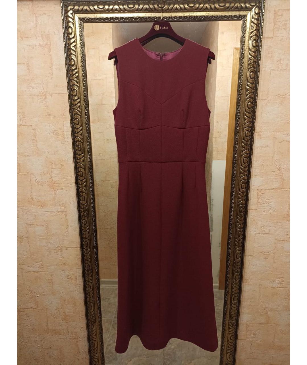A LA RUSSE Бордовое шерстяное платье, фото 8