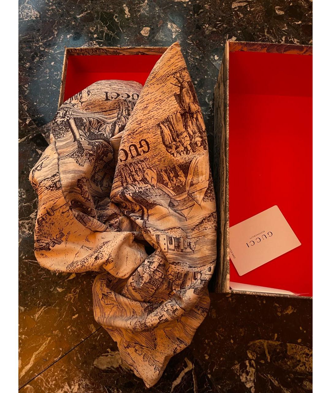 GUCCI Розовые кожаные мюли, фото 6