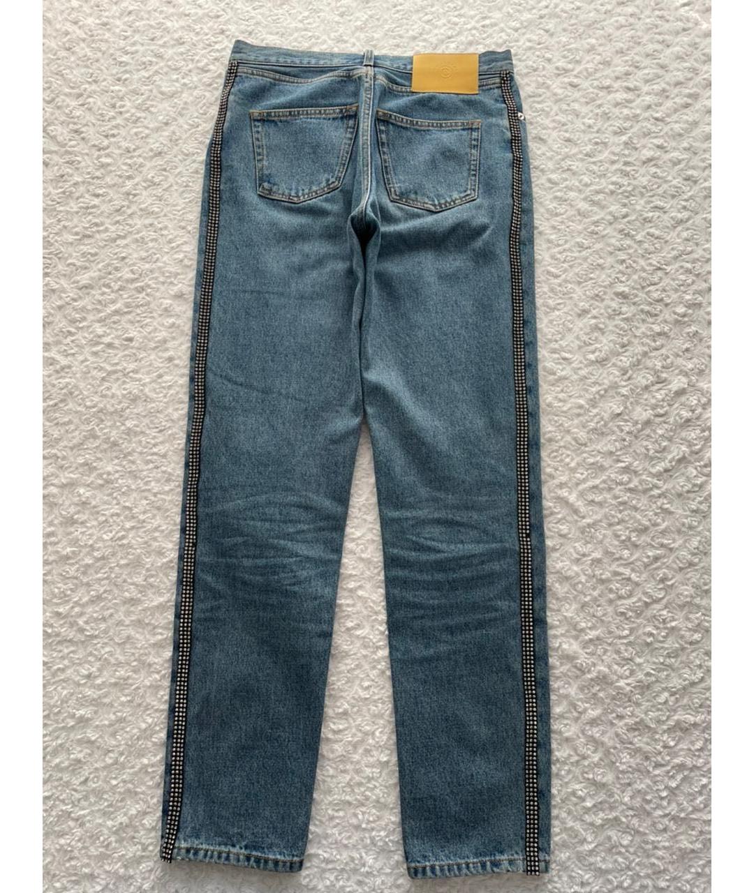 CHRISTOPHER KANE Синие хлопковые джинсы слим, фото 2