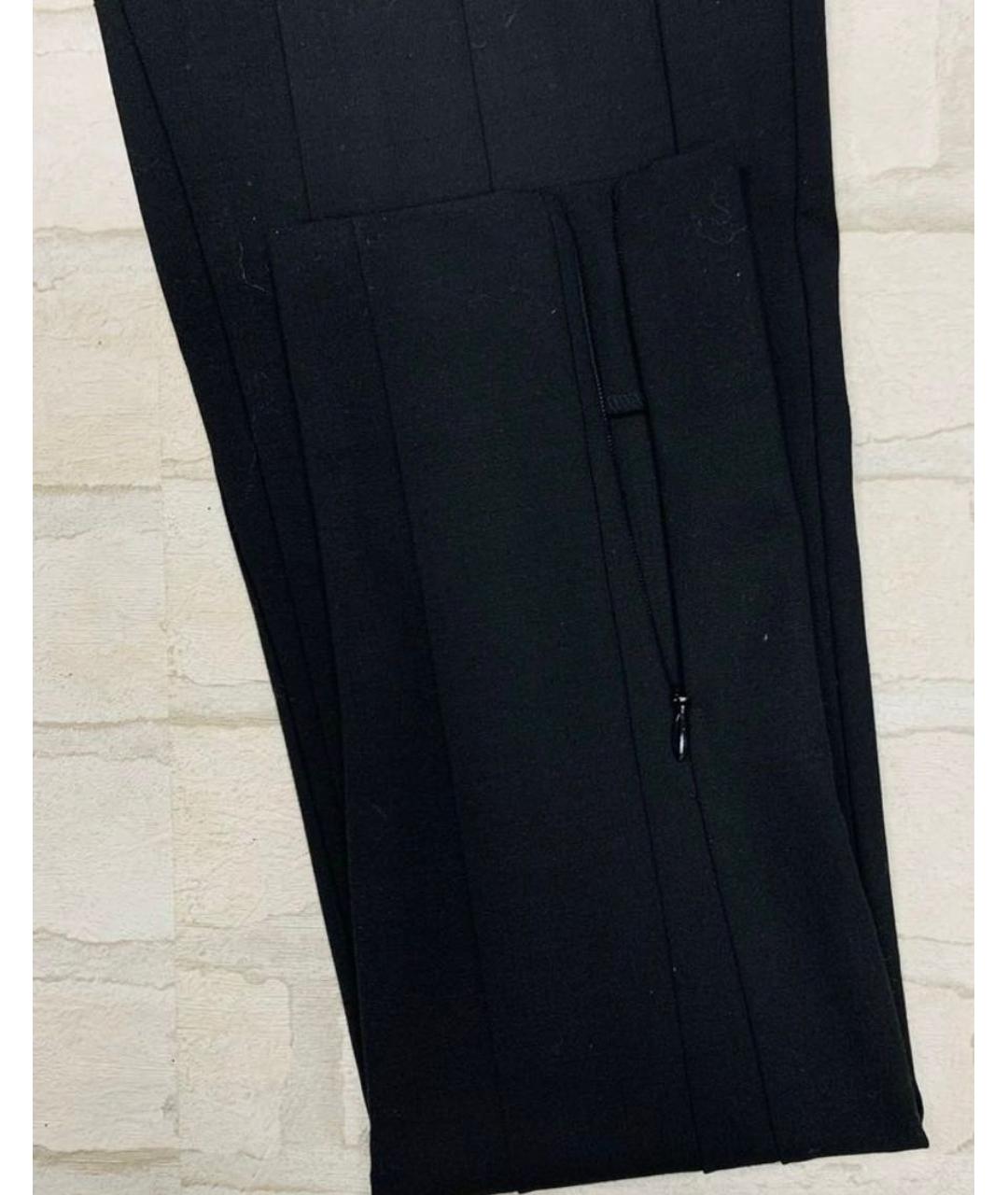 AGNONA Черные шерстяные брюки узкие, фото 5