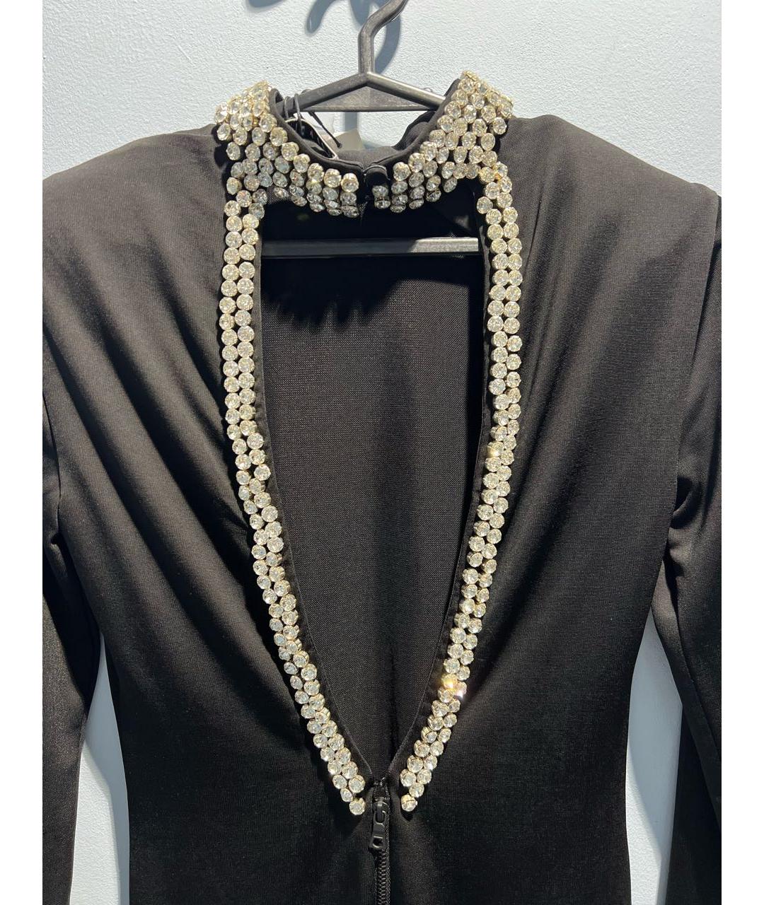 ALICE+OLIVIA Черное полиэстеровое вечернее платье, фото 4