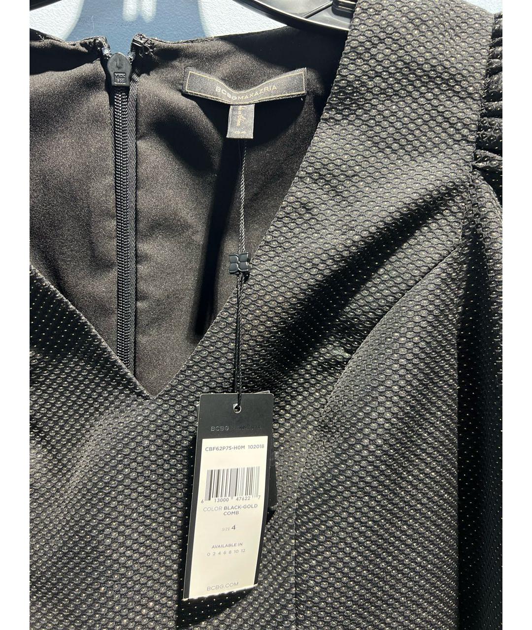 BCBG MAXAZRIA Черное полиэстеровое вечернее платье, фото 3