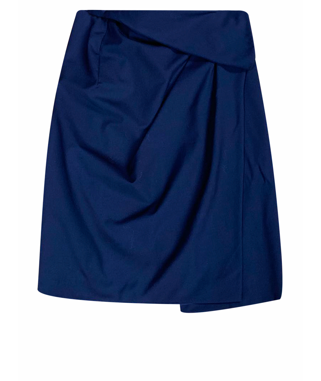 VIONNET Темно-синяя шерстяная юбка миди, фото 1