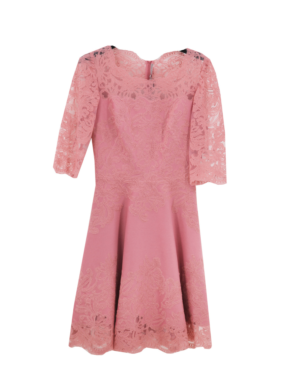 ERMANNO SCERVINO Розовое шерстяное повседневное платье, фото 1