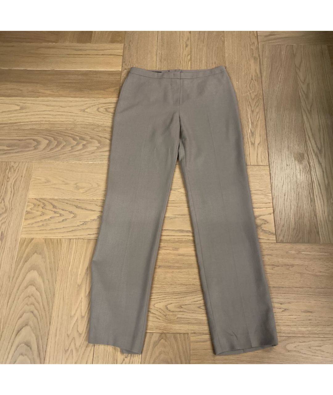 ESCADA Бежевые шерстяные прямые брюки, фото 5