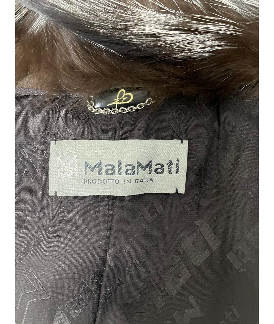 MALA MATI Серая меховая шуба, фото 3