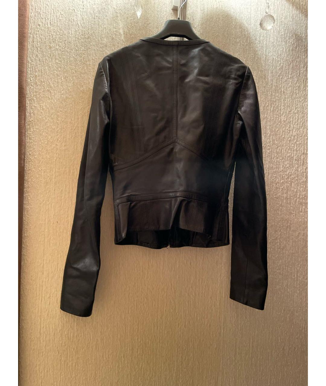 GUCCI Черный кожаный жакет/пиджак, фото 2