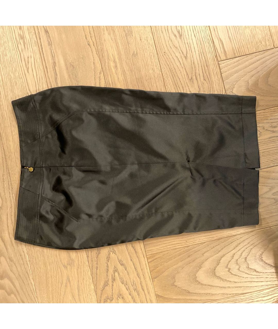 ROBERTO CAVALLI Черная полиэстеровая юбка миди, фото 2