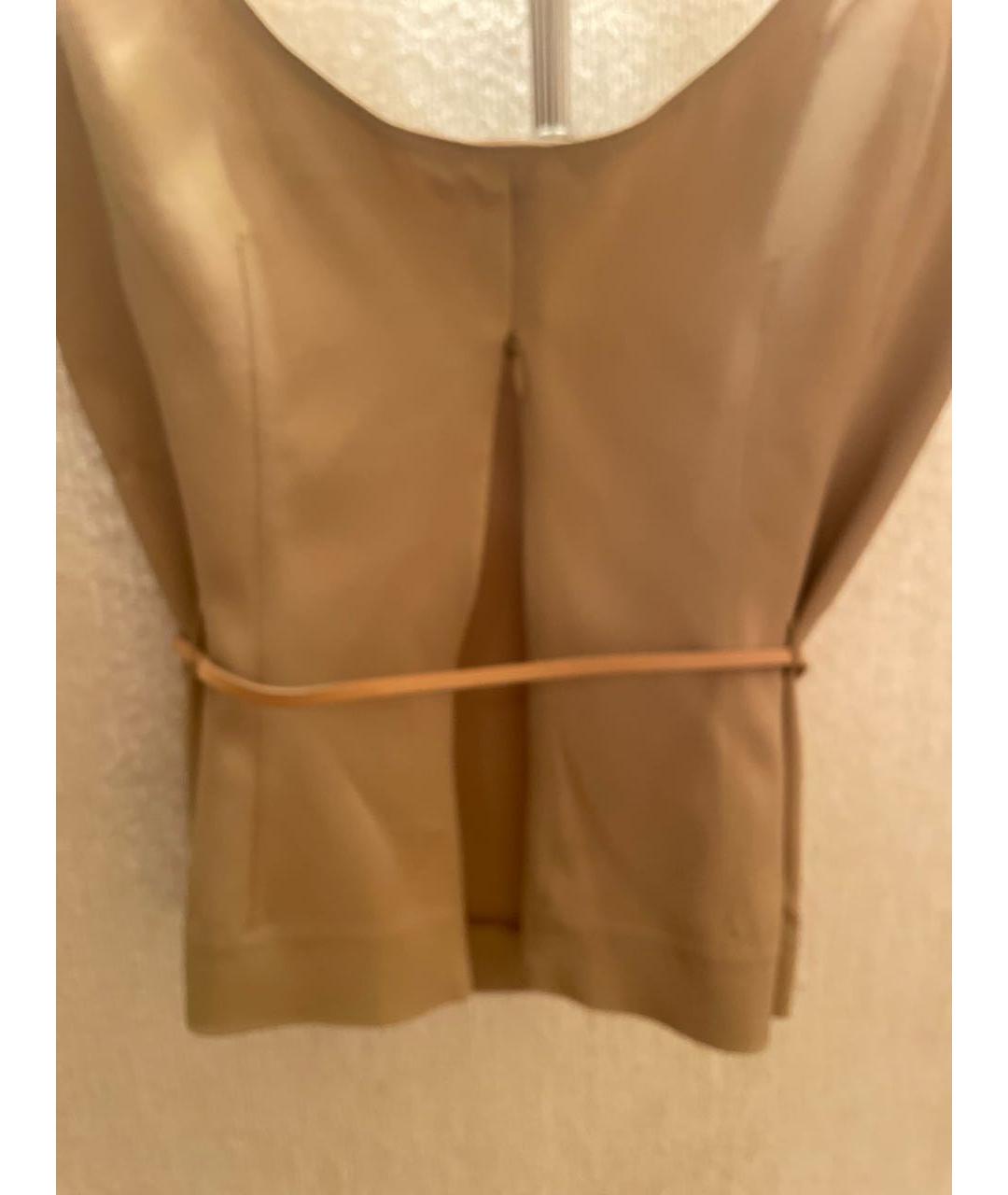 PRADA Бежевый ацетатный костюм с юбками, фото 5