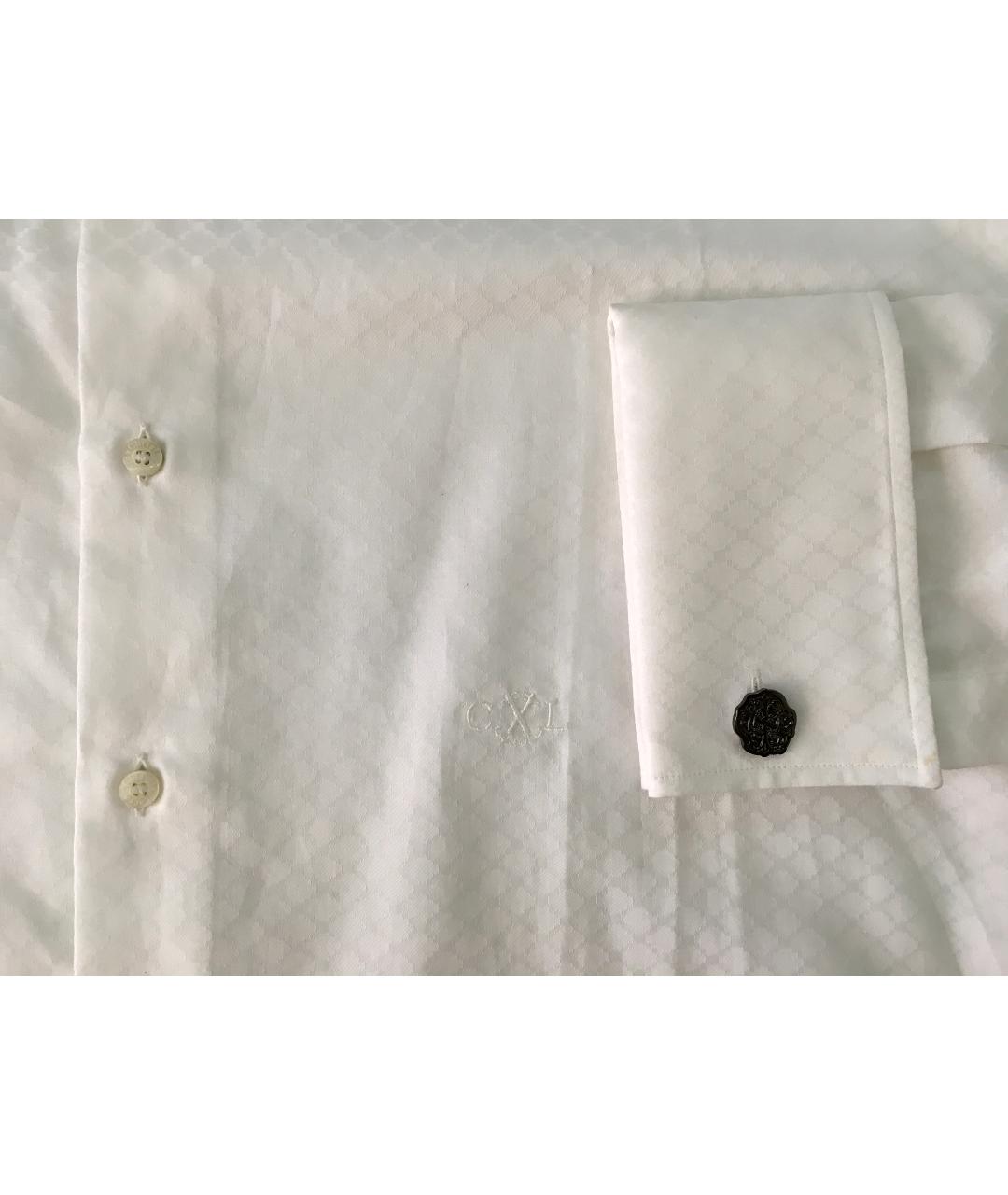 CHRISTIAN LACROIX Белая хлопковая классическая рубашка, фото 5