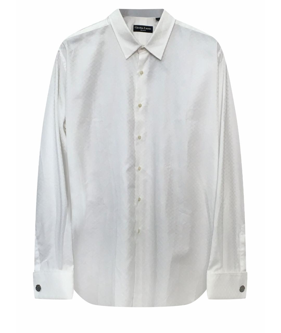 CHRISTIAN LACROIX Белая хлопковая классическая рубашка, фото 1