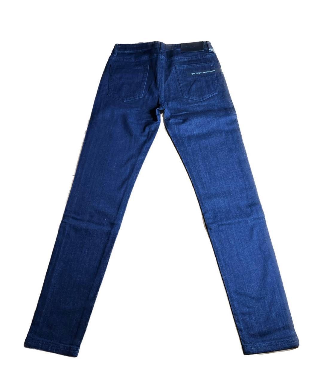 GIVENCHY Темно-синие хлопковые прямые джинсы, фото 2