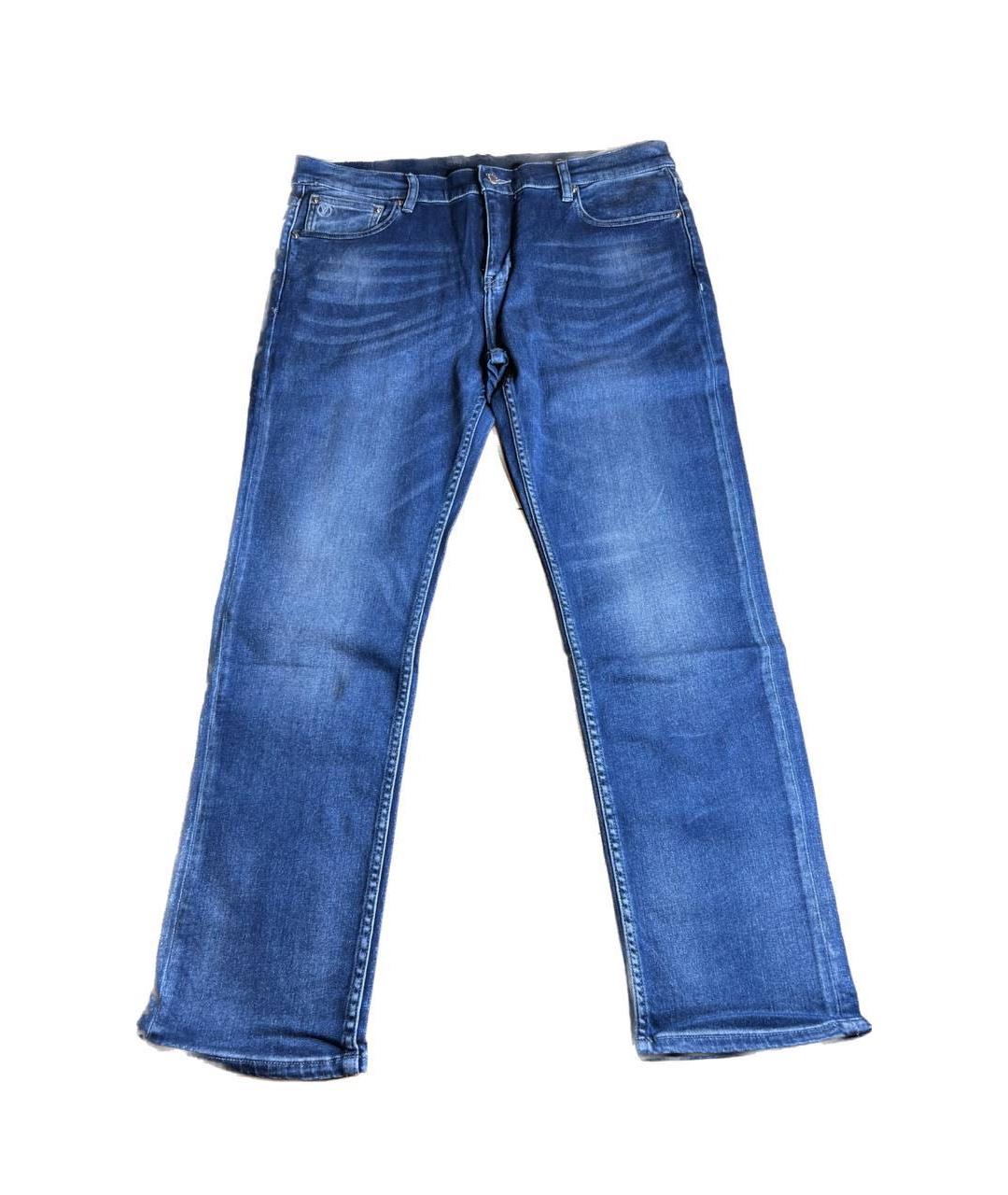 LOUIS VUITTON Синие хлопковые джинсы скинни, фото 1