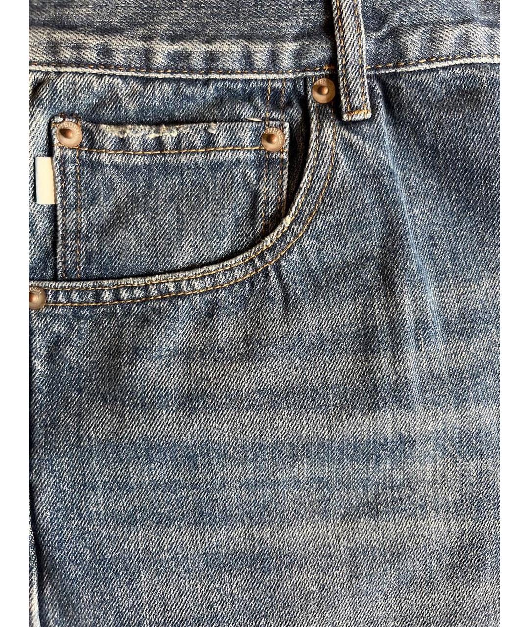 AMBUSH Синие хлопковые прямые джинсы, фото 3