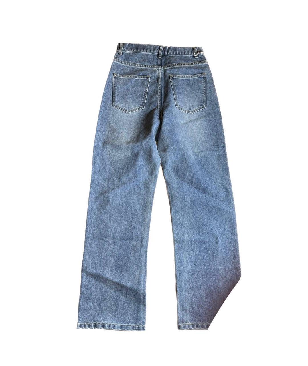 CHANEL Синие хлопковые джинсы клеш, фото 2