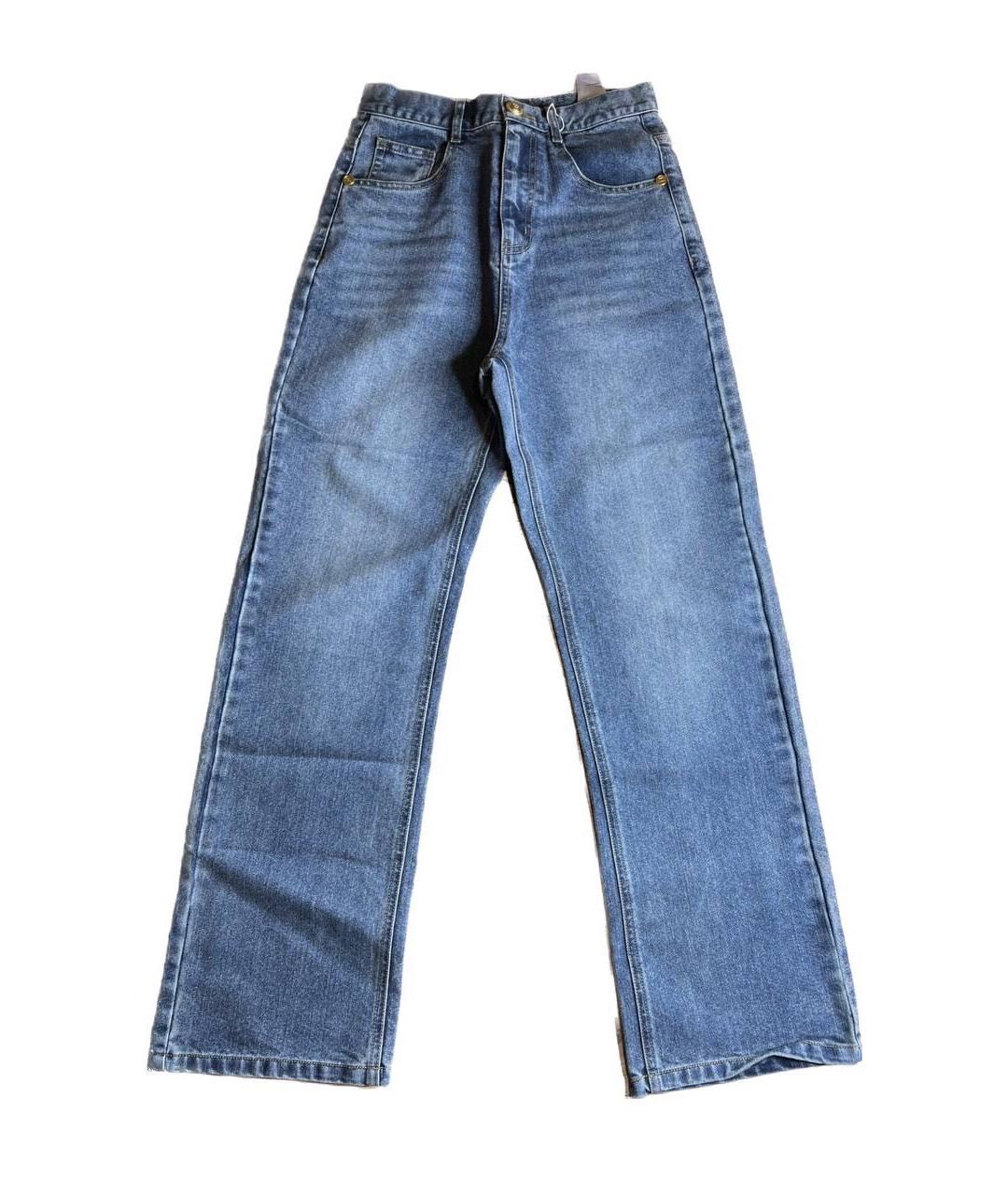 CHANEL Синие хлопковые джинсы клеш, фото 1