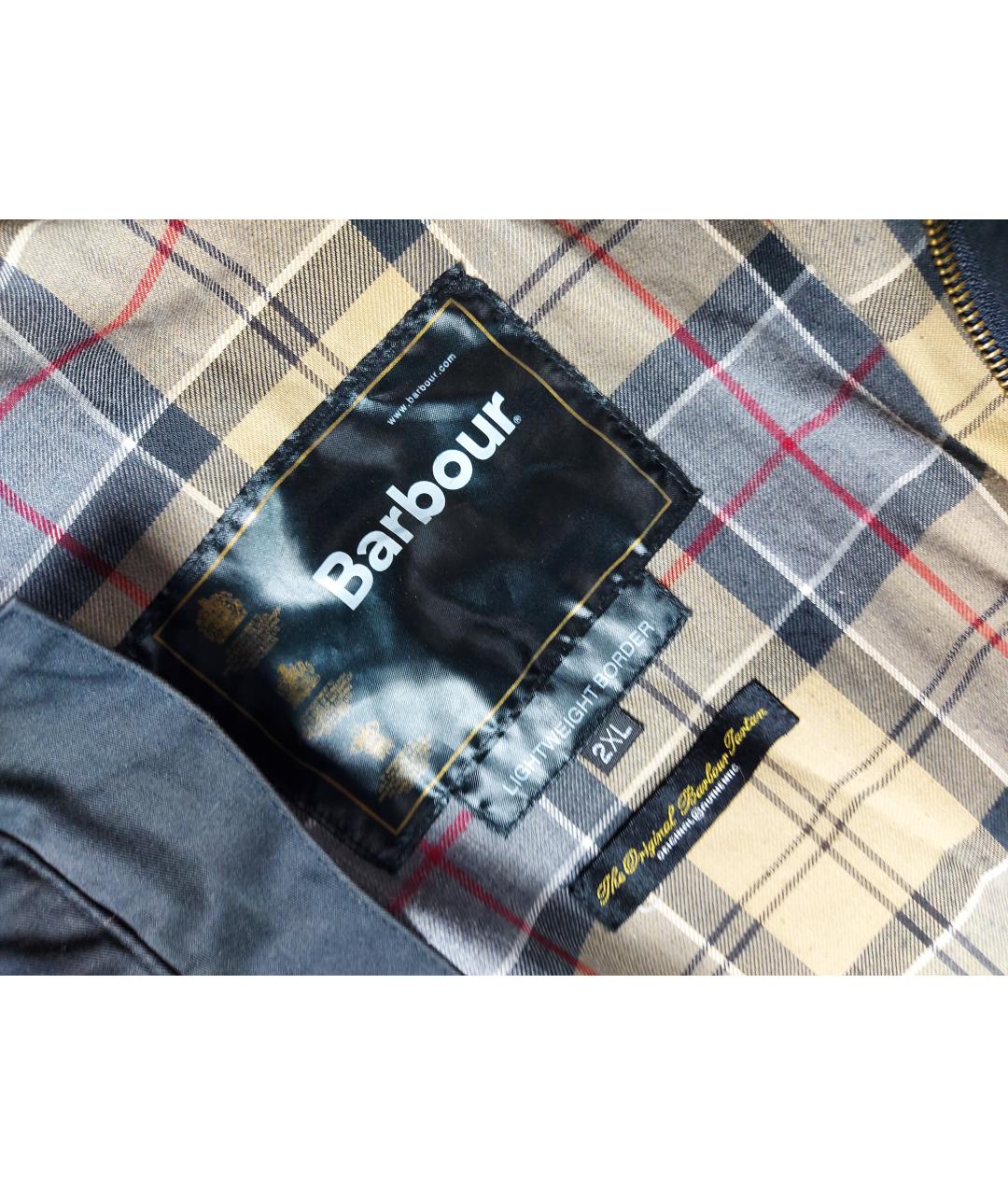 BARBOUR Черная хлопковая куртка, фото 3