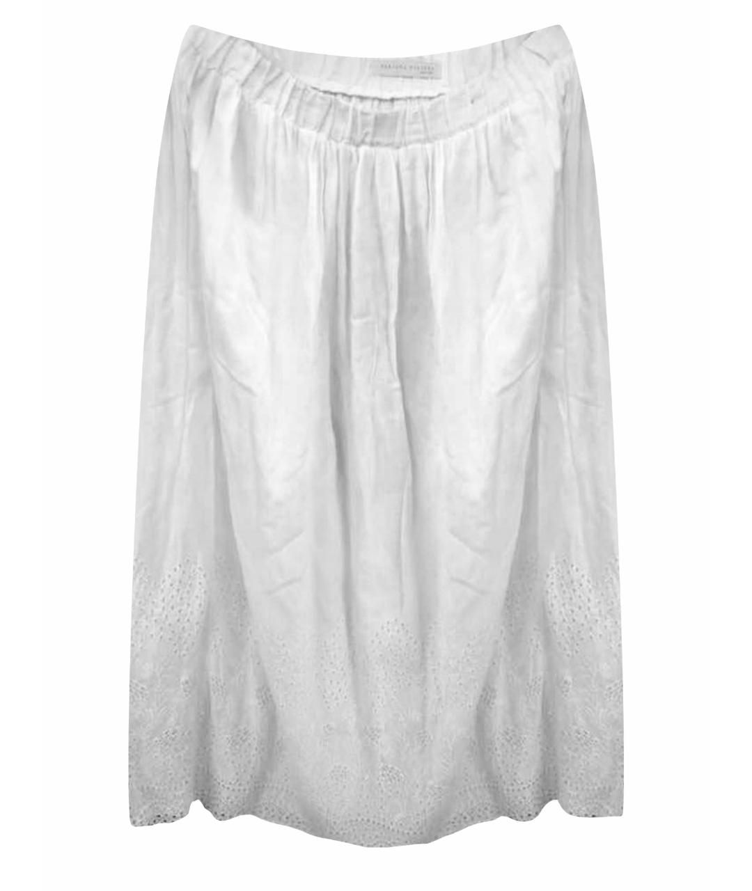 FABIANA FILIPPI Белая хлопковая юбка макси, фото 1