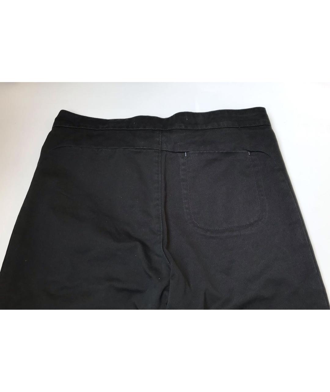 VALENTINO Черные хлопковые повседневные брюки, фото 4