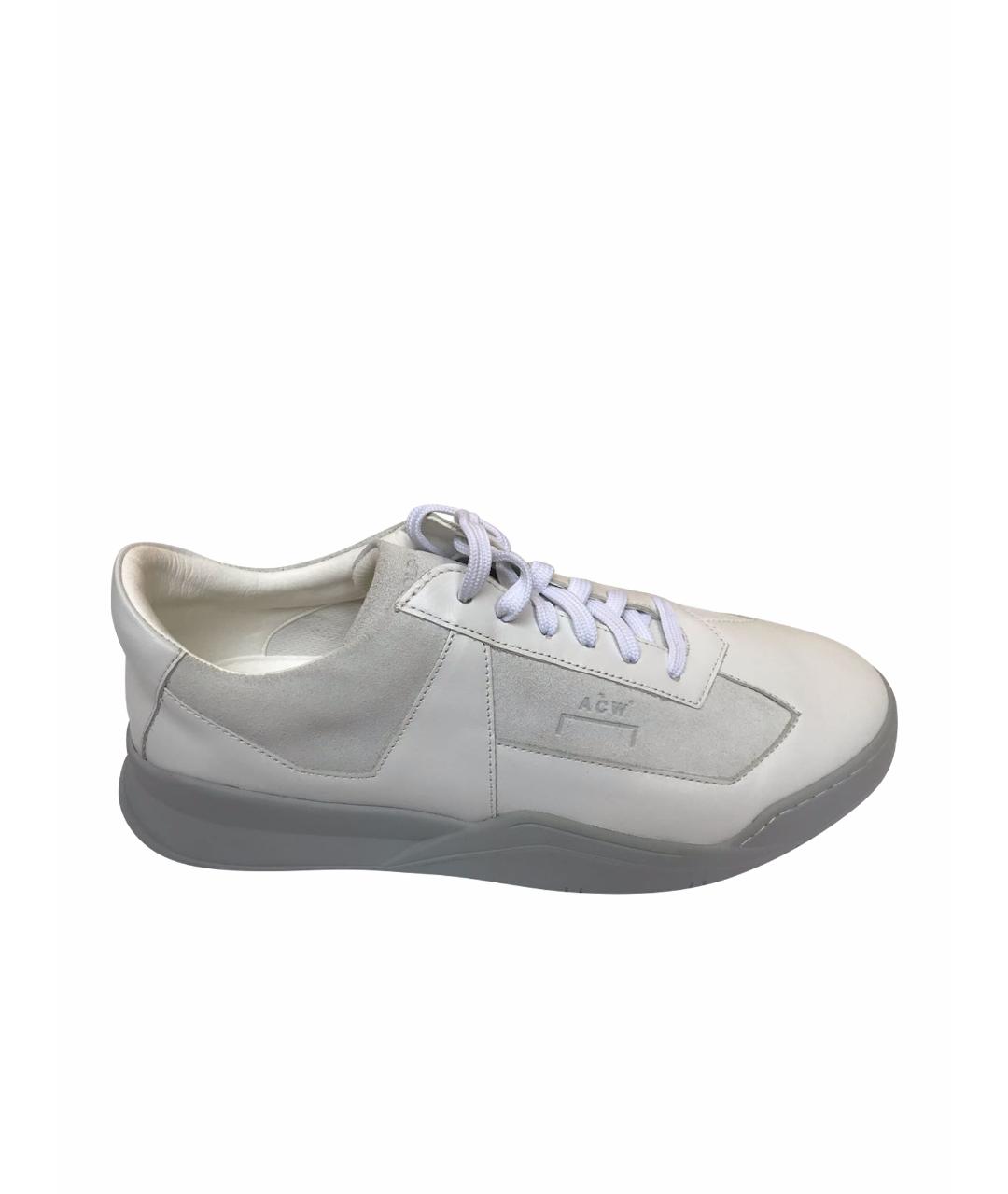A-COLD-WALL* Белые кожаные низкие кроссовки / кеды, фото 1