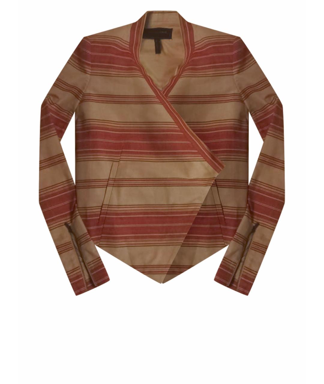 BCBG MAXAZRIA Красный хлопко-эластановый жакет/пиджак, фото 1