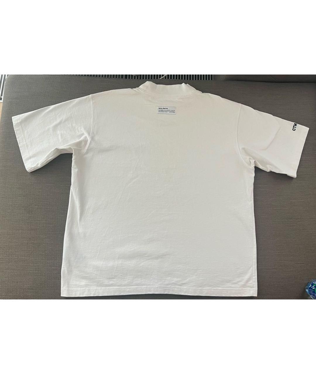 HERON PRESTON Белая хлопковая футболка, фото 2