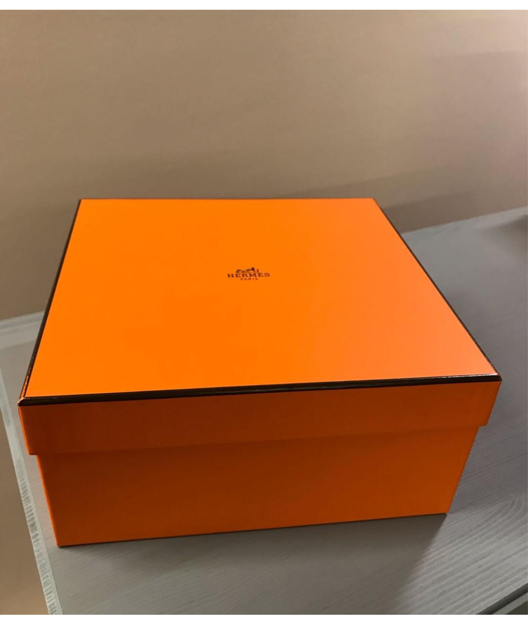HERMES Желтая сумка с короткими ручками из экзотической кожи, фото 6