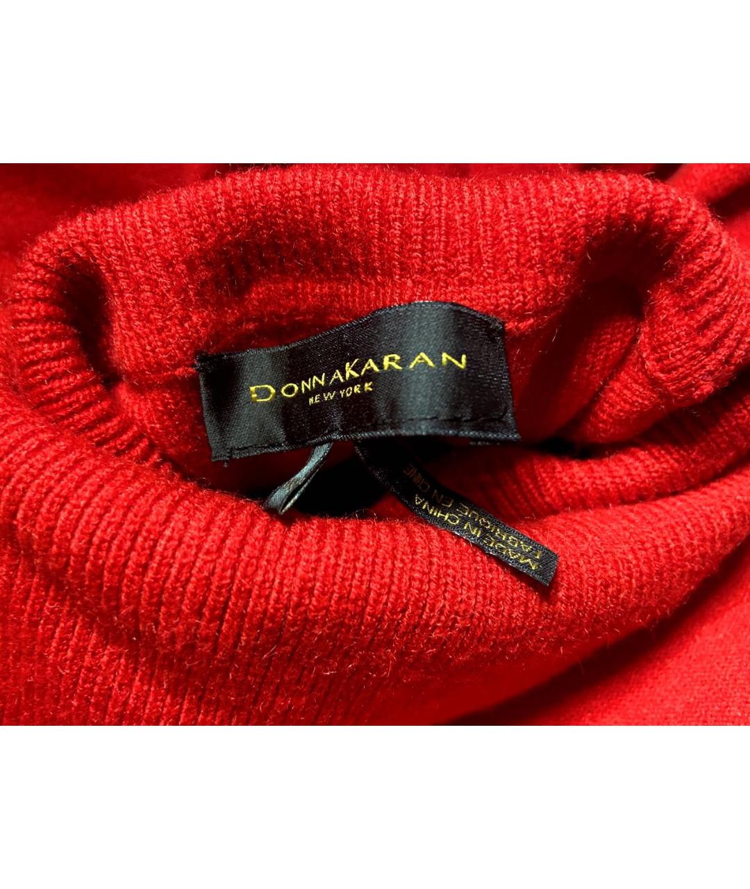 DONNA KARAN Красный джемпер / свитер, фото 5
