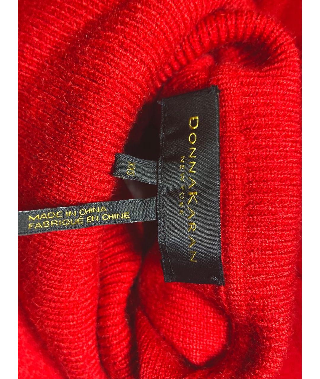 DONNA KARAN Красный джемпер / свитер, фото 4