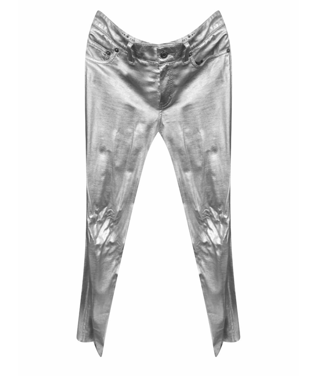 RALPH LAUREN Серебряные брюки узкие, фото 1