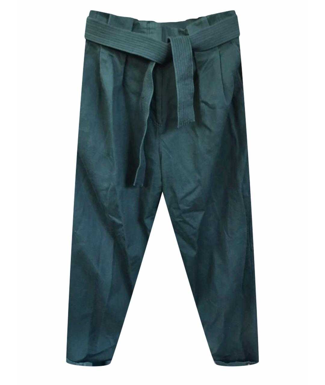 SANDRO Зеленые брюки широкие, фото 1