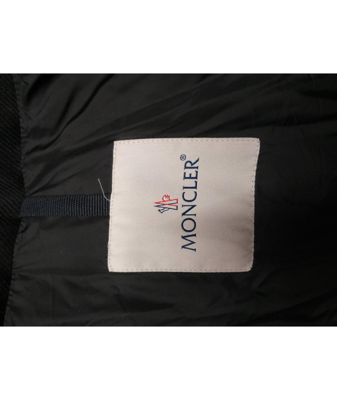 MONCLER Черная шерстяная куртка, фото 3