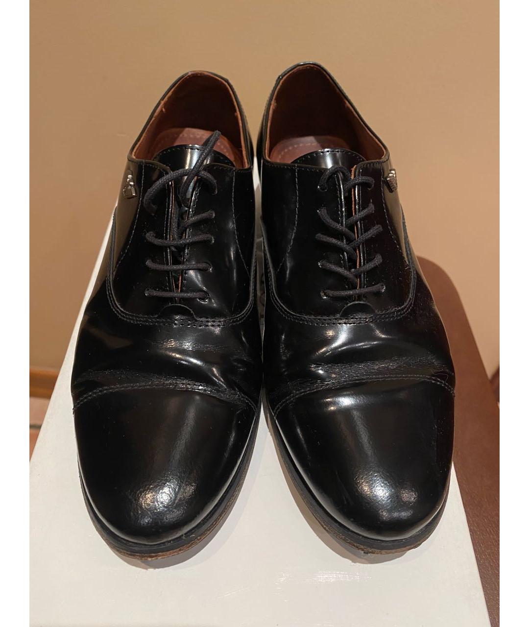 ARMANI JUNIOR Черные ботинки из лакированной кожи, фото 2
