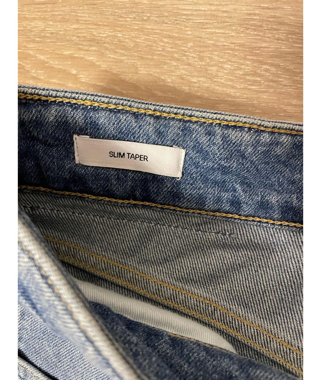 CALVIN KLEIN Синие хлопко-эластановые джинсы скинни, фото 5