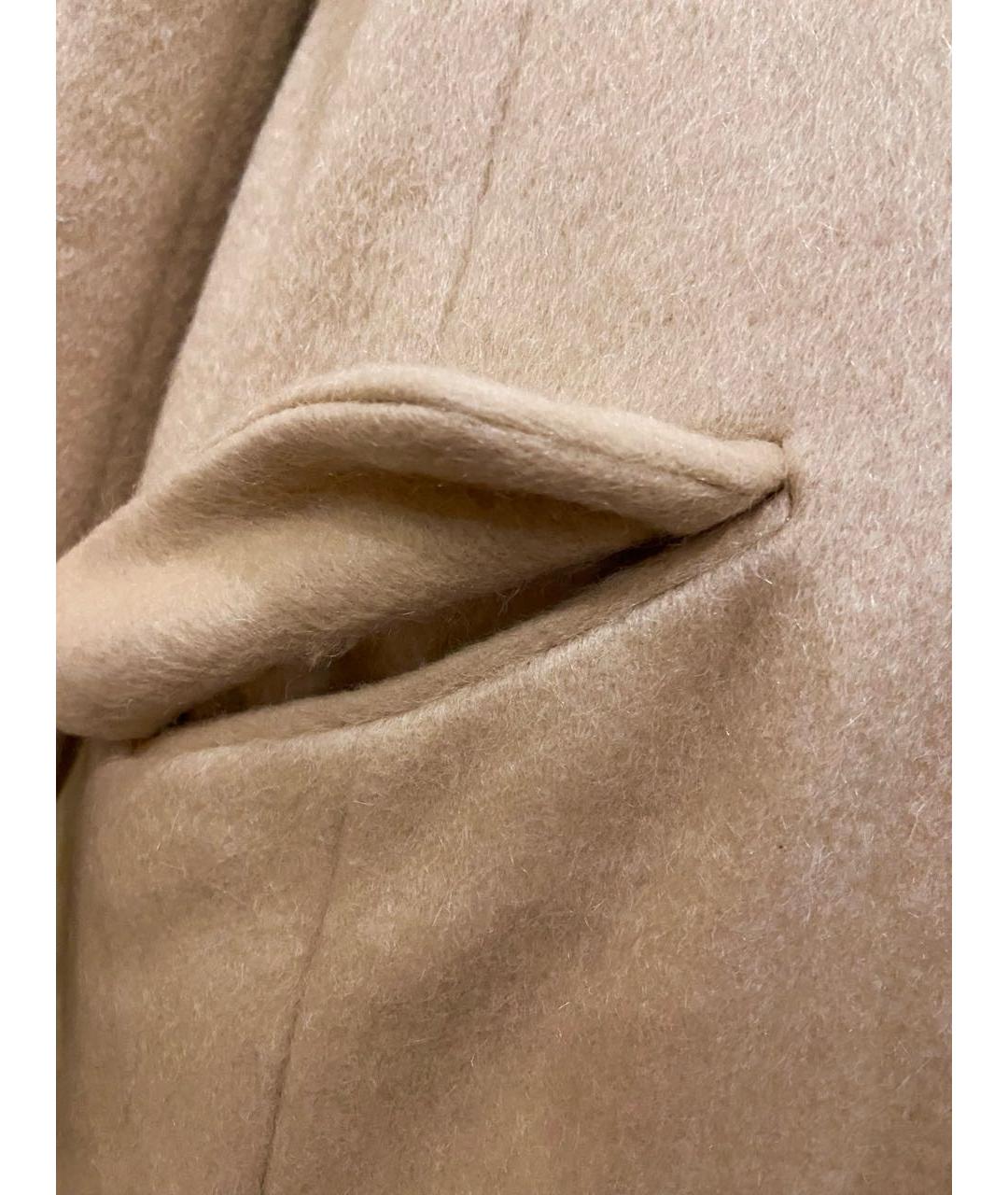 BALDININI Бежевое шерстяное пальто, фото 7