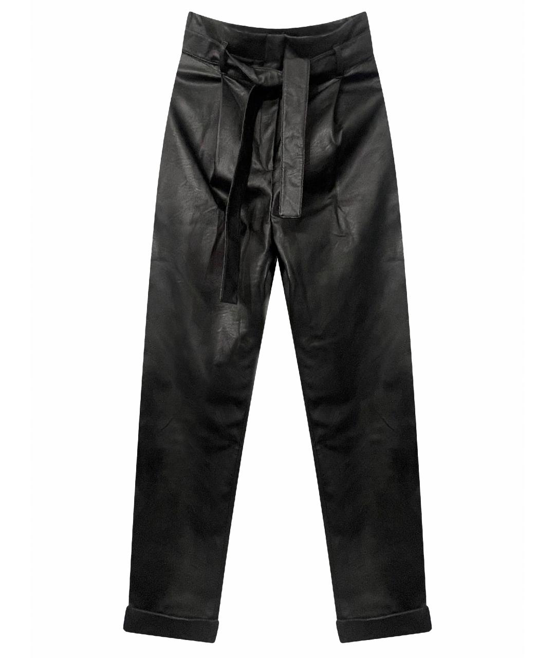 PHILOSOPHY DI LORENZO SERAFINI Черные вискозные брюки широкие, фото 1