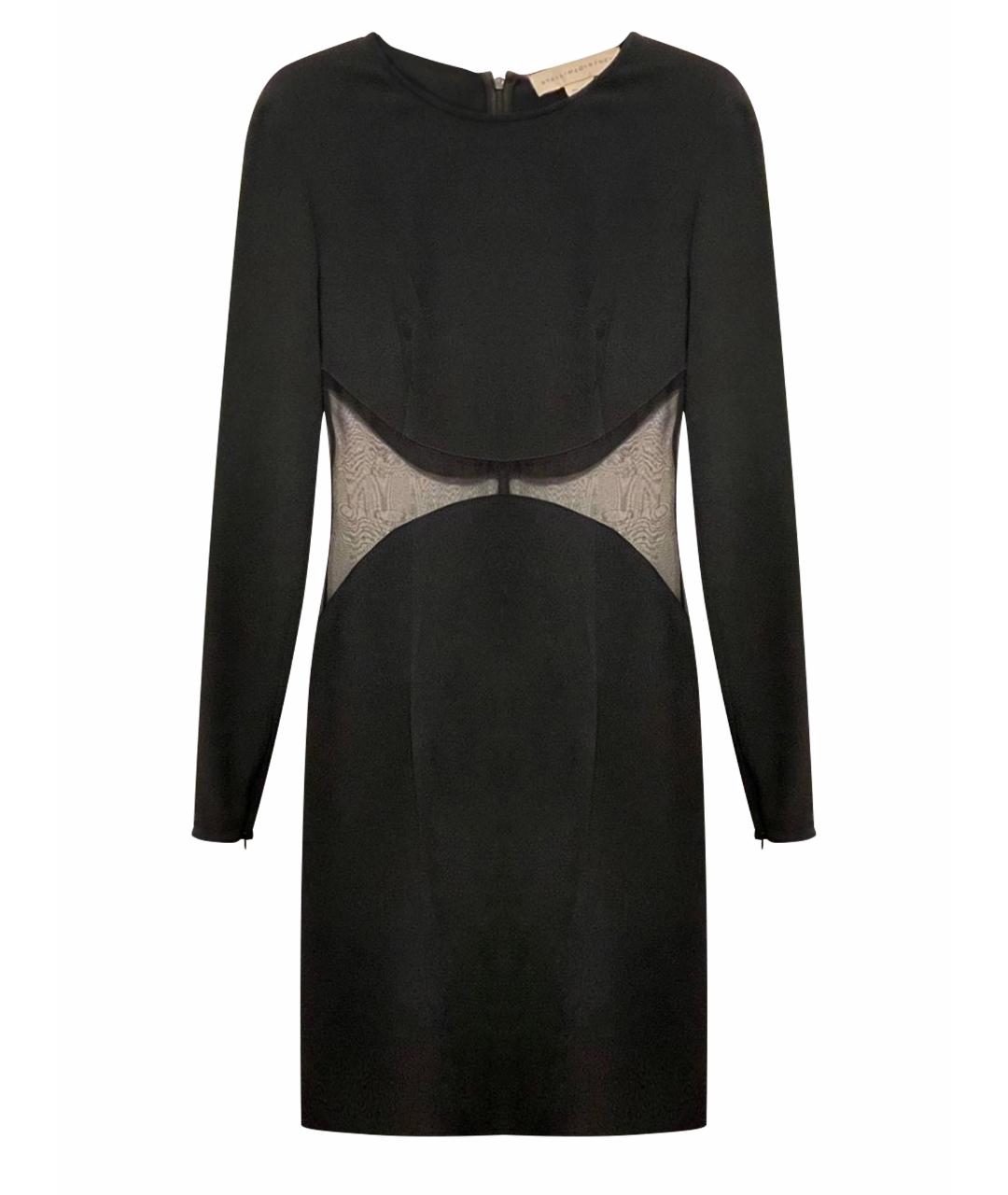 STELLA MCCARTNEY Черное шелковое коктейльное платье, фото 1