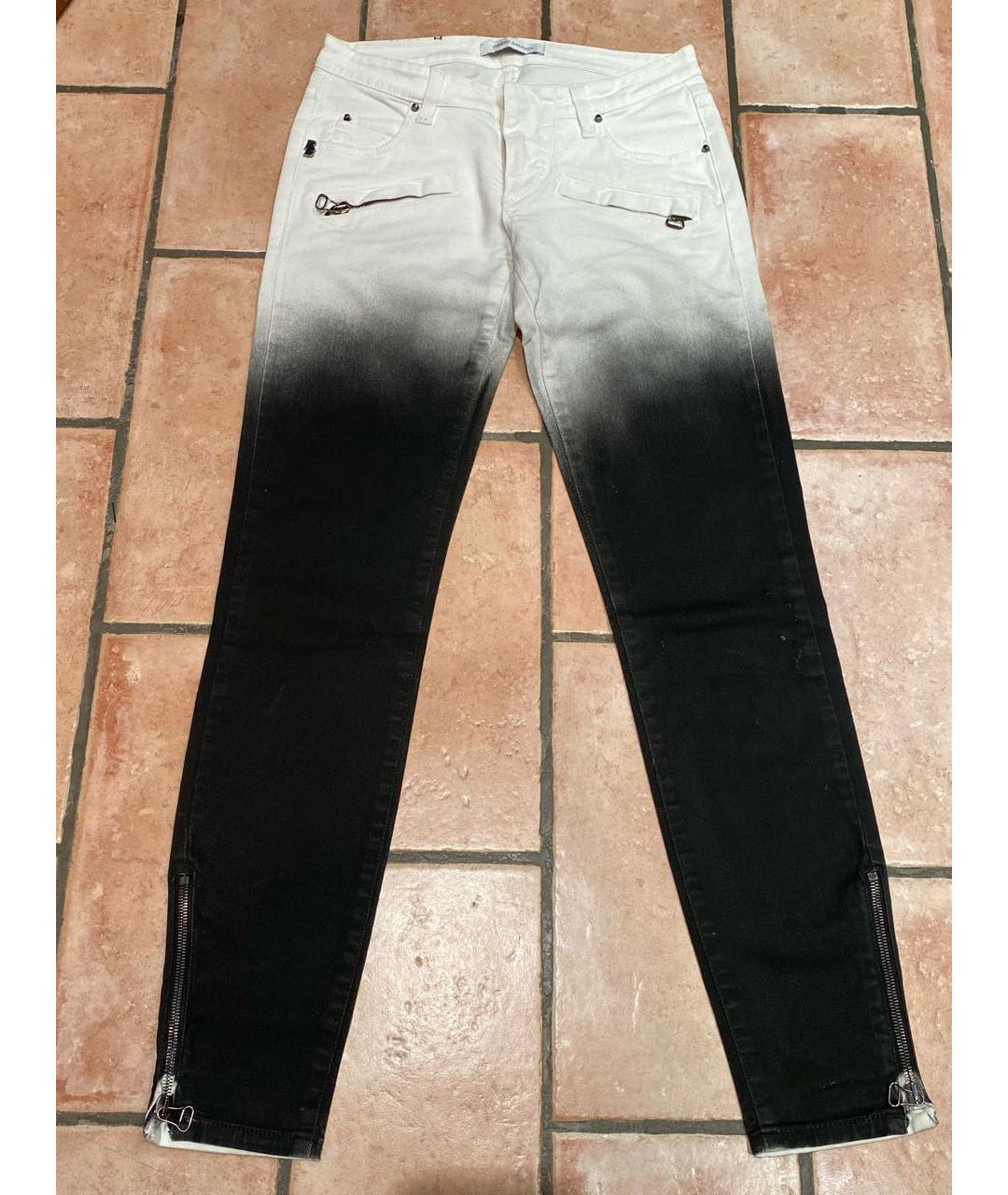PIERRE BALMAIN Белые хлопковые джинсы слим, фото 8