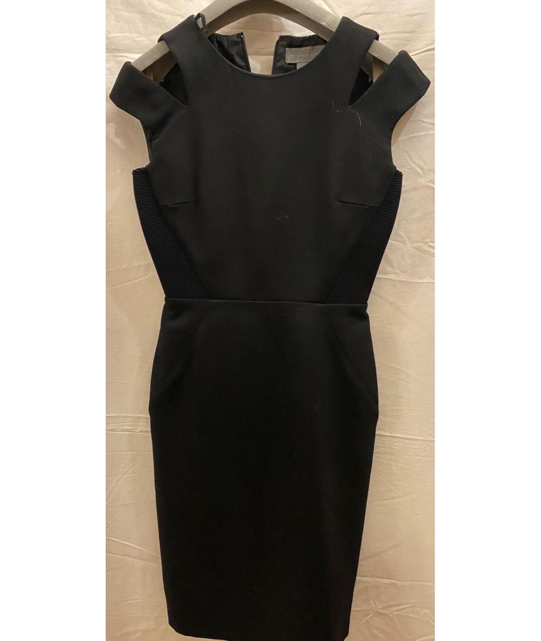 PROENZA SCHOULER Черное шерстяное коктейльное платье, фото 6