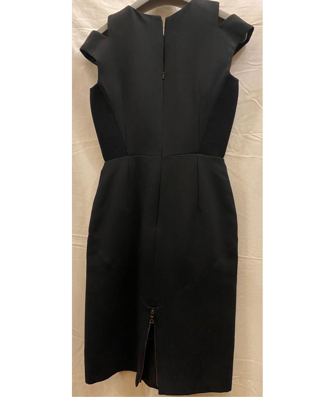 PROENZA SCHOULER Черное шерстяное коктейльное платье, фото 2