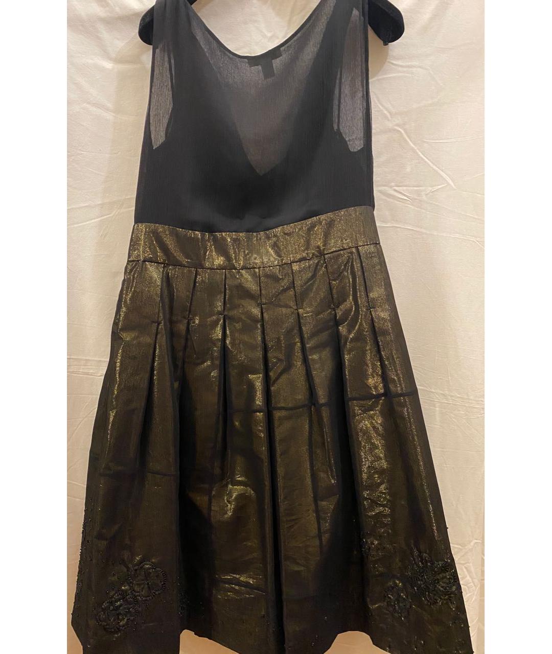 MOSCHINO Черное синтетическое коктейльное платье, фото 2