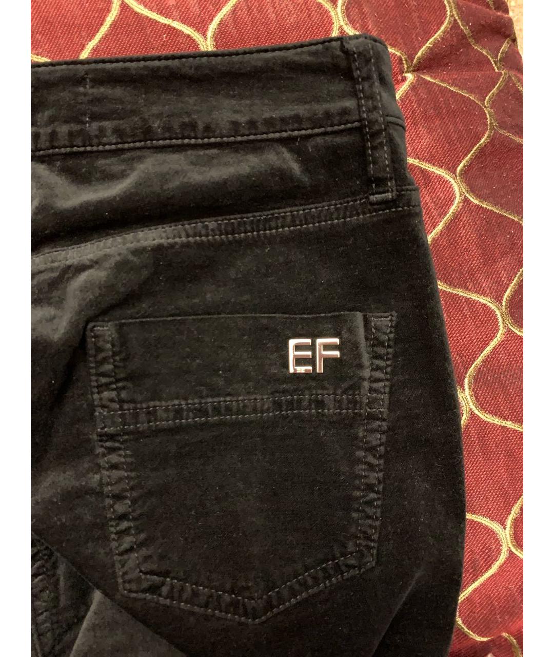 ELISABETTA FRANCHI Черные хлопковые джинсы слим, фото 4