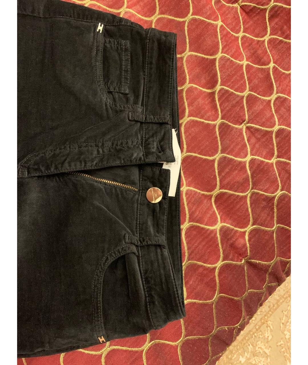 ELISABETTA FRANCHI Черные хлопковые джинсы слим, фото 3