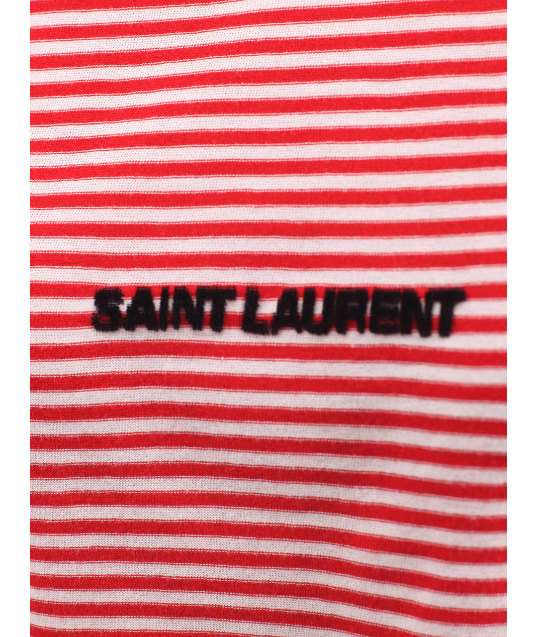 SAINT LAURENT Красная хлопковая футболка, фото 4
