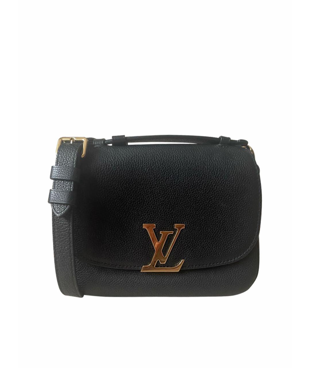 LOUIS VUITTON Черная кожаная сумка через плечо, фото 1