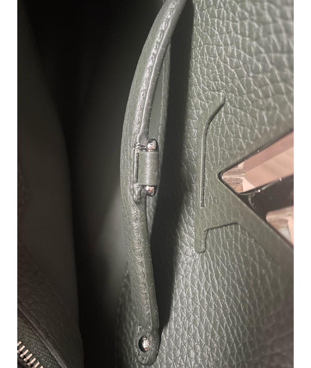 LOUIS VUITTON Черная кожаная сумка через плечо, фото 6